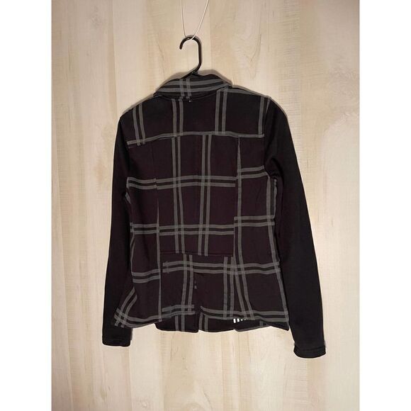 Hurley women's‎ black and white patterned blazer jacket, size medium - Picture 14 of 16